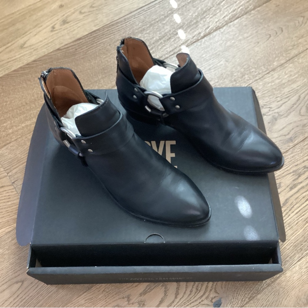 Frye Ray Harness back zip bootie.
